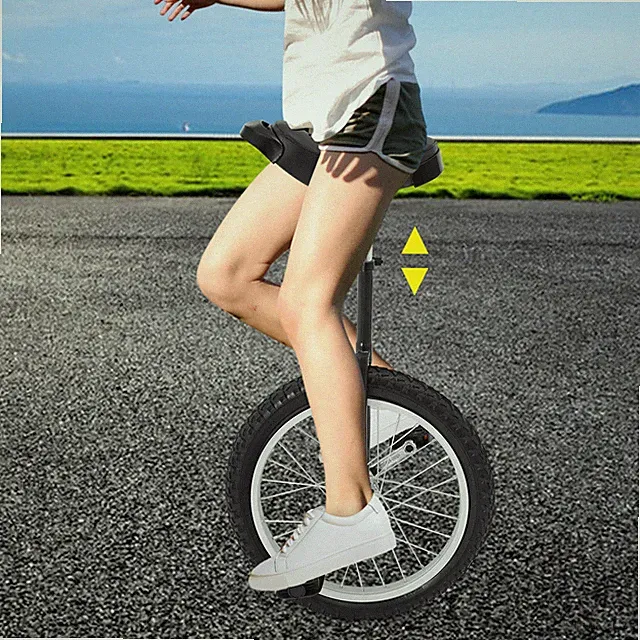 17.72in Diameter Adjustable Exercise Unicycle, Outdoor Unicycle, One Wheel Bike