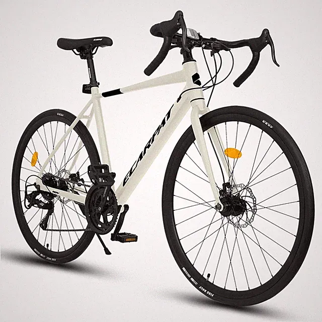 700C Road Bike: 16-Speed Aluminum Frame, Dual Disc Brakes, 28.9lb