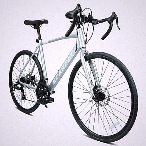 700Cx28 Road Bike, Lightweight Aluminum Frame, Disc Brakes, 16-Speed, Fast Accel