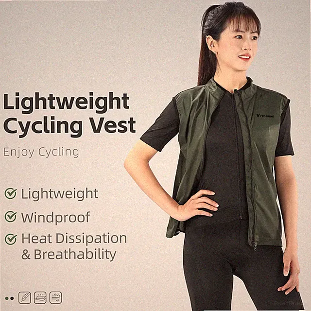 Bike Riding Vest Summer Windproof Breathable Vest Lightweight Sport Gear