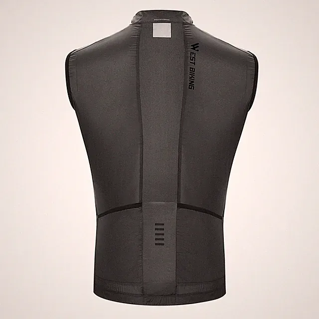 Bike Riding Vest Summer Windproof Breathable Vest Lightweight Sport WTSQ
