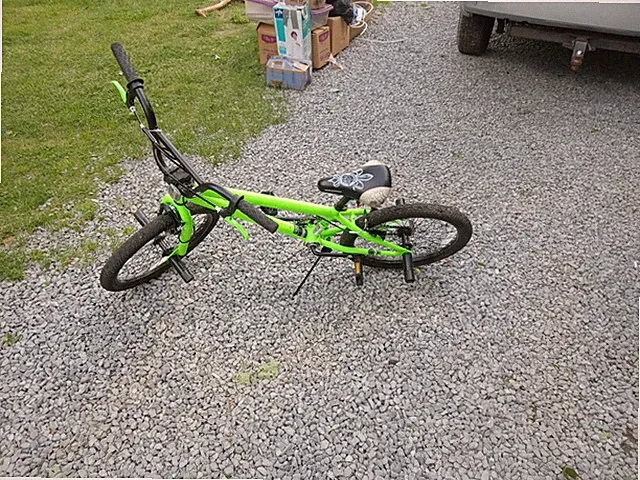 BMX Lime Green Bike Almost Brand New Rode 3times This Year My Son Needs To Sale