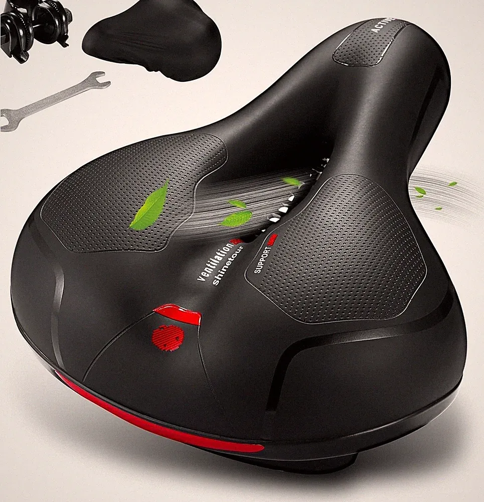 Comfort Seat Cushion for Men Women Waterproof Wide Bicycle Saddle For Road Bikes
