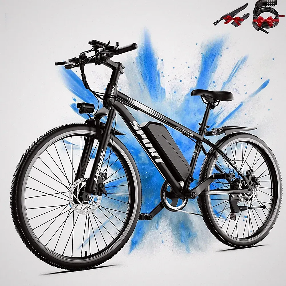 Electric Bike for Adults, 1500W 26" Ebike,25 MPH & 65 Miles, 7-Speed Dual Brakes