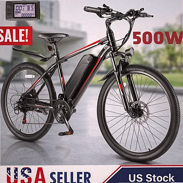 Electric Bike for Adults,500W/48V Peak Ebike,26in Electric Mountain Bike