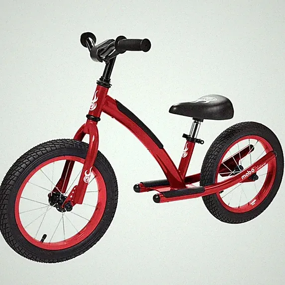 Explorer X Padded Balance Bike. Kids No-Pedal Bicycle, 14” Wheels, Red