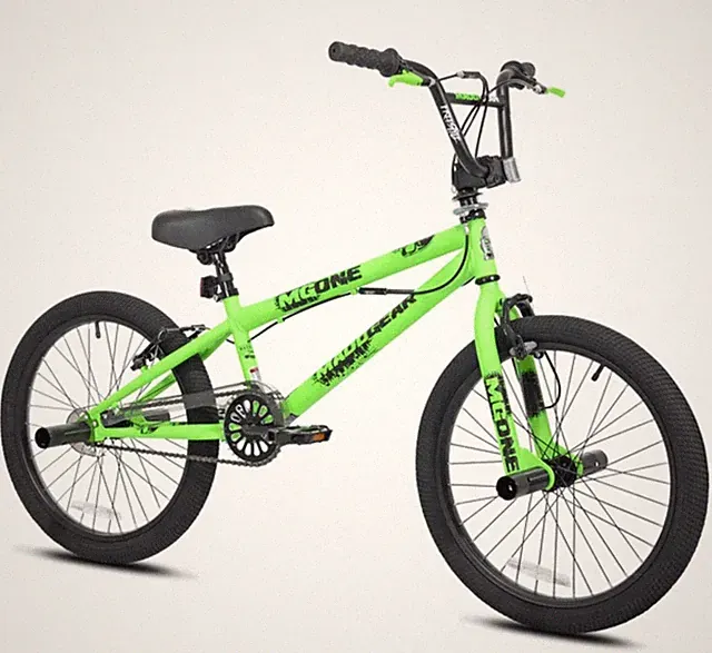 freestyle bmx bikes 20 inch boys/girls neon green bicycle