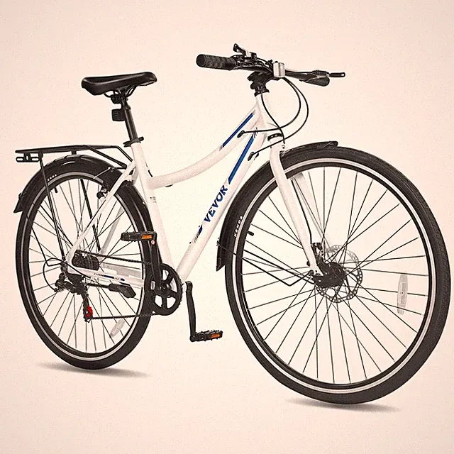 Hybrid Bike,Lightweight Aluminum Frame Bike,700c Wheel Men and Women Hybrid Bicy