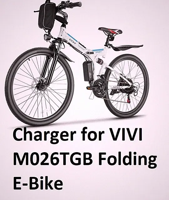 🔥power supply battery Charger for Vivi M026TGB Electric Bike 26'' Folding EBIKE