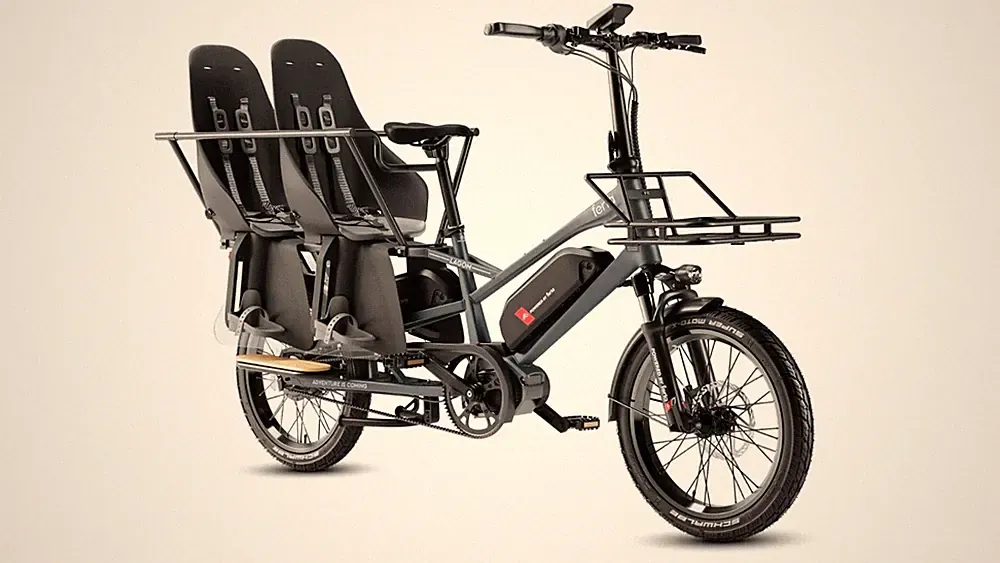 Premium Two Wheel Cargo Bike | Mid-Drive | Belt Drive | Enviolo System