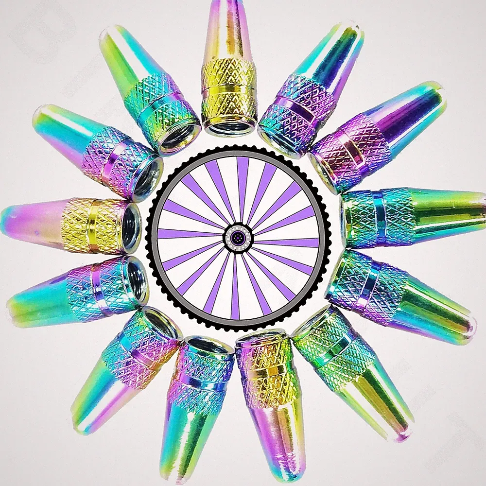Presta Valve Caps Bicycle Bikes Multicolor Pearl Multi Quantity *U.S.A. Seller*