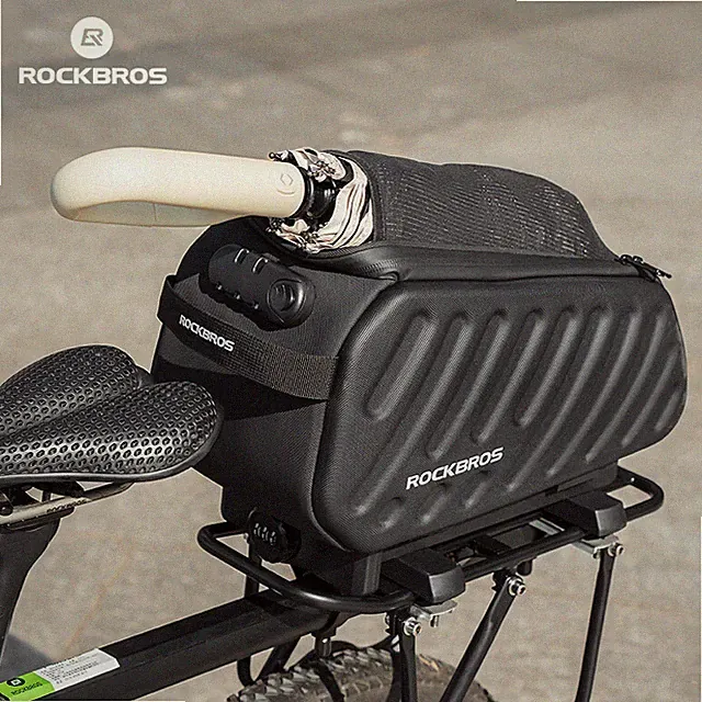 ROCKBROS 7.5L Cycle Saddle Rear Rack Pack Bike Rack Bag MultiFunction Anti-Theft