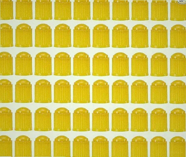 Tire Valve Stem Caps Sealing Ring, 60pcs Yellow, for Bike Bicycle Car Motorbike