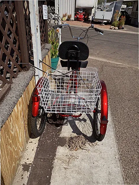 Tricycle Red. Never Used. Excellent Condition. Set Price.