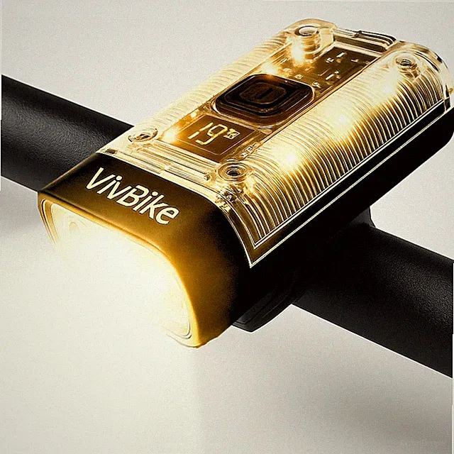 VivBike Rechargeable Bike Light, Extremely Bright 1000 Lumen Dual LED Black