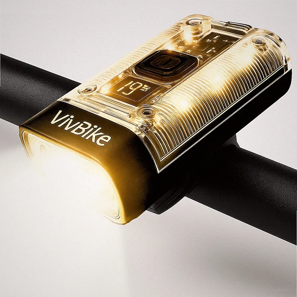VivBike Rechargeable Bike Light, Extremely Bright 1000 Lumen Dual LED Headlig...