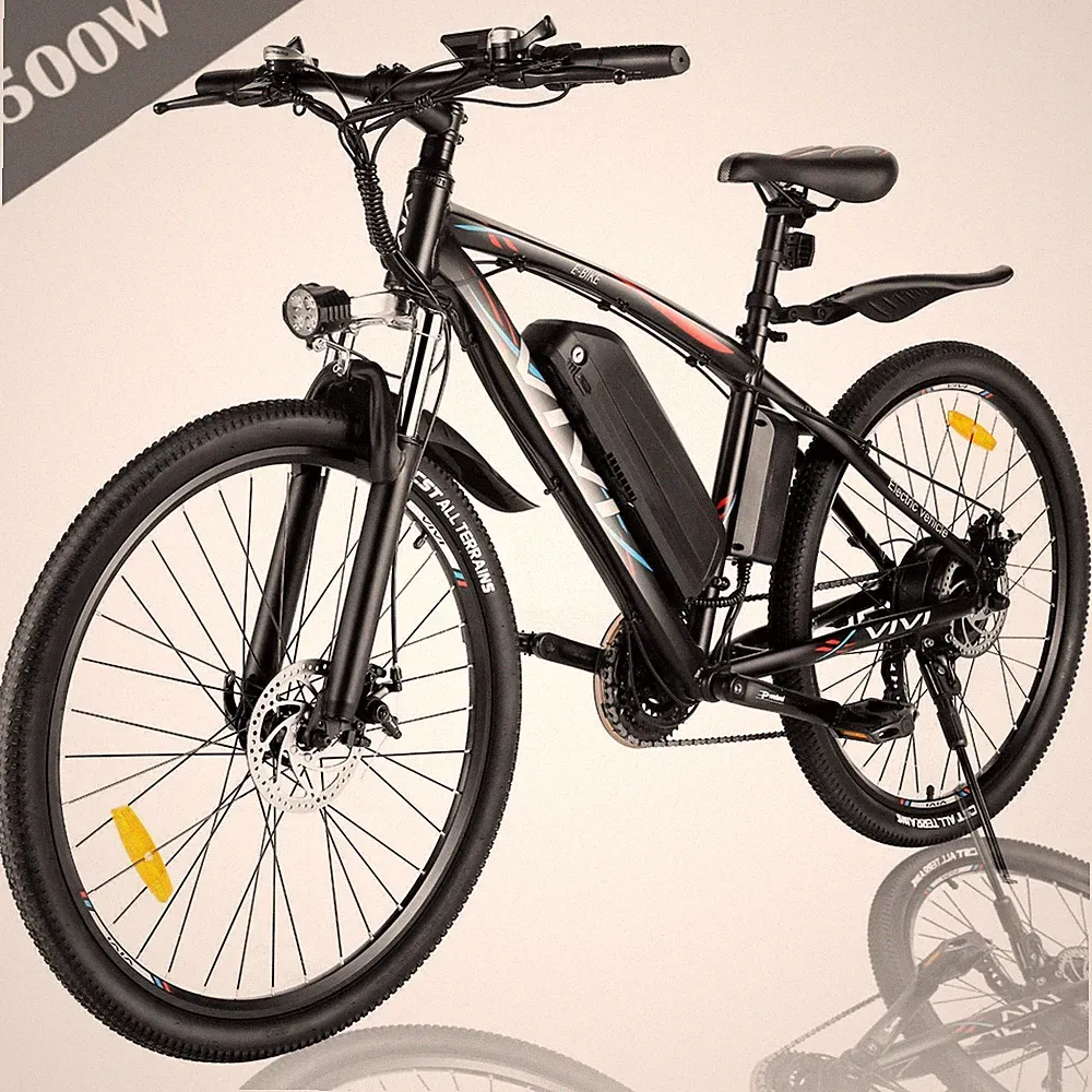 Vivi 27.5" 500W Electric Bike for Adults, Electric Mountain Bicycle Electric Com