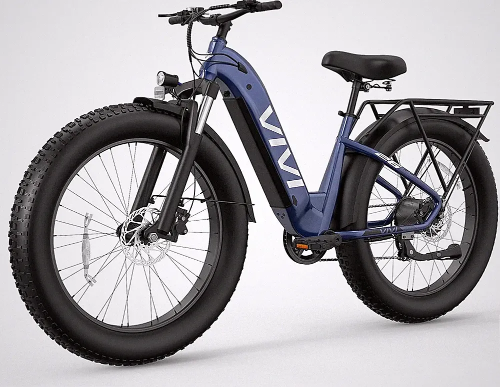 Vivi ACE07 Electric Bike for Adults, 26" x 4.0 Fat Tire Ebike, 750W Motor Electr