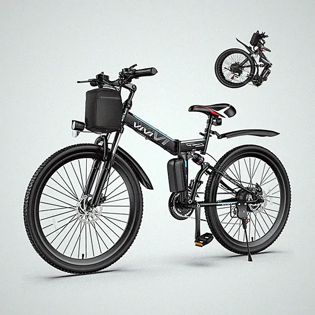 Vivi Electric Bike for Adults, 750W Rated Folding Electric Mountain Bike 26''...